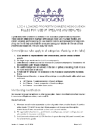 LLPOA Rules for Beach and Lake Use – July 2026
